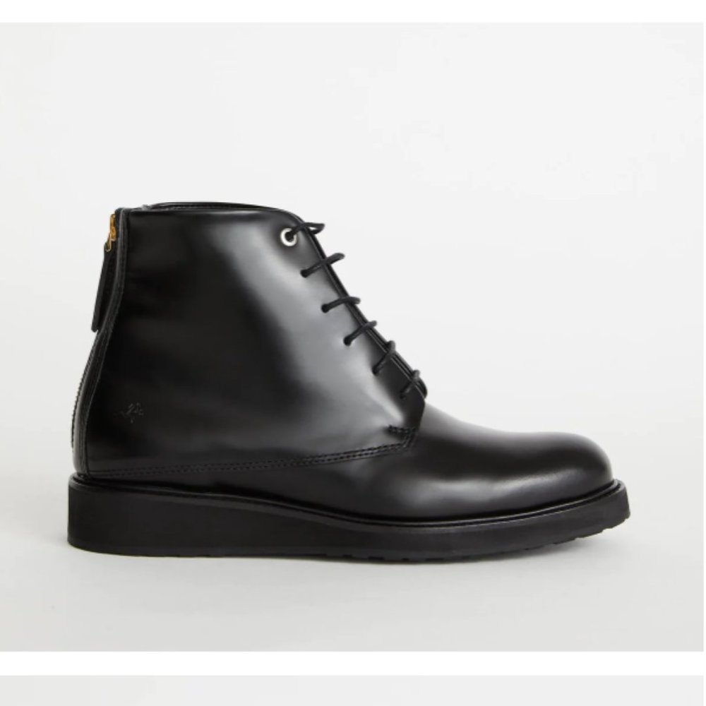 Want Less Essentials Menara High Wedge Derby Boots Size 40
